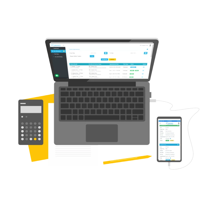 Web-based & Mobile | Isehati is accessible on all of your connected devices (tablets, laptops, phones), allowing Providers to work anywhere and anytime.